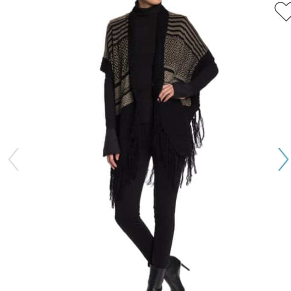 Vertigo Fringe Kimono Cardigan.  #007 - Picture 6 of 6